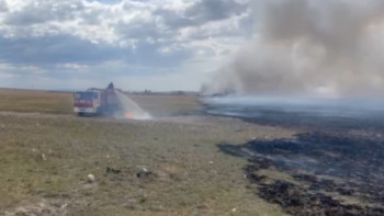 Фотография к новости: Абай облысында қоқыс полигонында өрт шықты