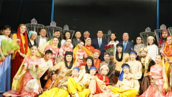 Фотография к новости: Дебюттік қойылым: Тараз жастар театры студиясы "Ләйлі-Мәжнүн" пьесасын сахналады