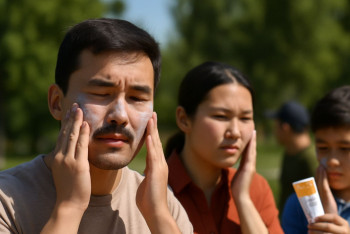 Фотография к новости: Терісі қара адамдарға да күннен қорғайтын крем қажет. Неге екенін білесіз бе?