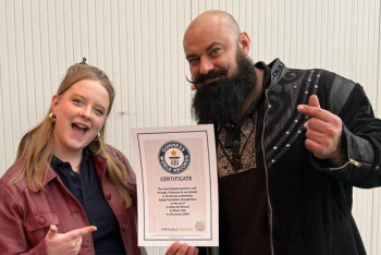 Фотография к новости: Қазақстандық алып күш иесі үш әлемдік рекордты жаңартты