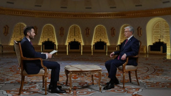 Фотография к новости: Тоқаев Катардың Al Jazeera телеарнасына эксклюзивті сұхбат берді