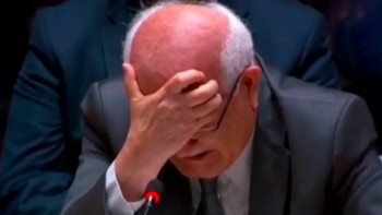 Фотография к новости: "Қалай шыдайсың?!" – Палестина елшісі БҰҰ мінберінде көз жасына ерік берді