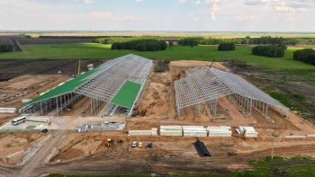 Фотография к новости: СҚО-да Орталық Азиядағы ең ірі сүт фермасы салынып жатыр