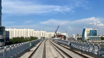 Фотография к новости: Астанадағы LRT құрылысының жартысы аяқталды