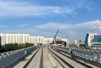 Фотография к новости: Астанадағы LRT құрылысының жартысы аяқталды