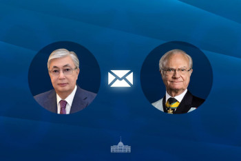 Мемлекет басшысы Швеция Короліне құттықтау жеделхатын жолдады