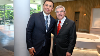 Фотография к новости: Геннадий Головкин ХОК ұйымдастырған Sport for a Better World саммитіне қатысты