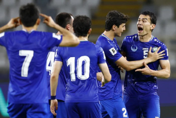 Фотография к новости: Әлем чемпионатына шыққан Өзбекстан футболшыларына көлік беріледі