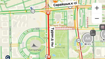 Фотография к новости: Астанада Тұран даңғылының учаскесі уақытша жабылады