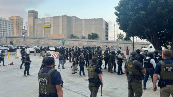 Фотография к новости: Лос-Анджелесте көші-қон саясатына қарсы жаңа наразылық акциясы өтті