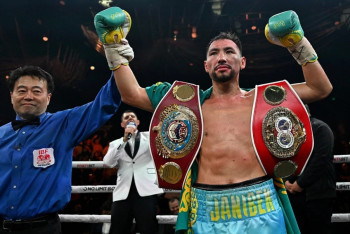 Фотография к новости: Жәнібек Әлімханұлы: Үш чемпиондық белбеу үшін жекпе-жекке шығуға дайынмын