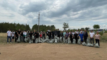 Фотография к новости: "Таза Қазақстан": Шахтинскте орман алқабын ретке келтірді