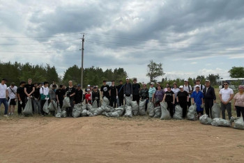Фотография к новости: "Таза Қазақстан": Шахтинскте орман алқабын ретке келтірді