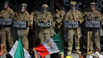 Фотография к новости: Трампқа қатысты наразылық полициямен қақтығысқа ұласты