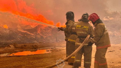 Астанада қоқыс алаңынан шыққан өрт оқшауланды