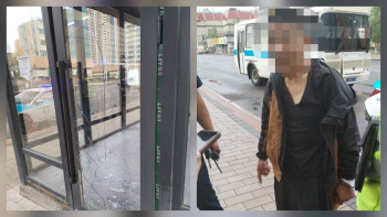 Фотография к новости: Елордада автобус аялдамасын сындырған азамат жауапқа тартылды