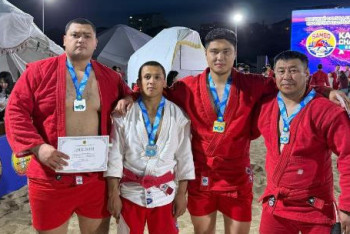 Фотография к новости: Ақтауда жағажай самбосынан чемпионат өтті