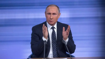 Фотография к новости: Путин қақтығыстардың өсуіне және үшінші дүниежүзілік соғыс қаупіне алаңдайтынын айтты