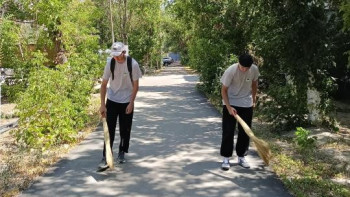 Фотография к новости: Ұлытауда 3 мың тонна қоқыс шығарылды