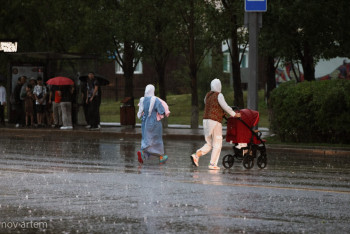 Фотография к новости: Нөсер жауын: синоптиктер алматылықтарға ескерту жасады