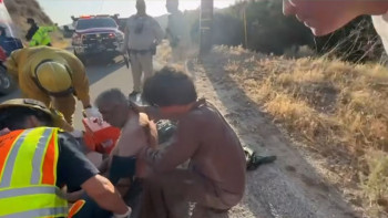 Фотография к новости: Қазақ жігіті АҚШ-та өртеніп кете жаздаған адамды құтқарды