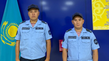 Фотография к новости: Ұландықтар өзенге батып бара жатқан адамды құтқарды