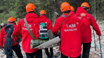 Фотография к новости: Алматы облысының тауларында аяғынан жарақат алған ер адам құтқарылды