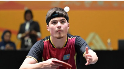 Үстел теннисі: Алан Құрманғалиев жастар арасындағы Азия чемпионатының ширек финалында