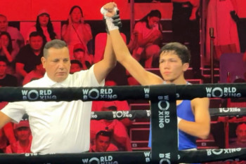 Фотография к новости: Әлем кубогі: Санжар Тәшкенбай жеңіске жетті