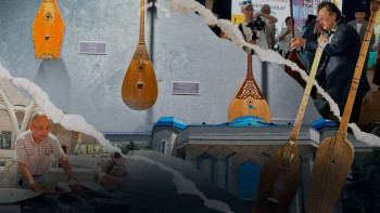 Фотография к новости: Көрнекті тұлғалардың домбыралары: Алматыда ұлттық аспап көрмесі ұйымдастырылды