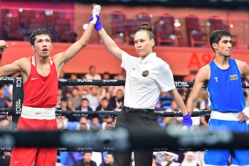 Фотография к новости: Бокс: Санжар Тәшкенбай алтынға таласады