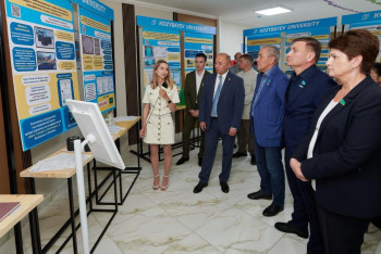 Фотография к новости: Депутаттар Kozybayev University жобалары және инфрақұрылымымен танысты