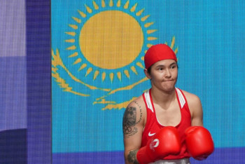 Фотография к новости: Әлем кубогіндегі алғашқы алтын жүлде қоржынға түсті