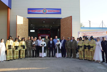 Фотография к новости: СҚО-да еріктілерден құралған алғашқы өртке қарсы құралым ашылды