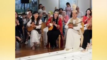 Фотография к новости: «Күмбірле, қоңыр домбыра!»: Ұлттық музейде рухани кеш өтті