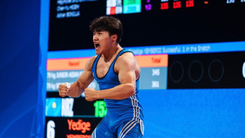 Фотография к новости: Қазақстандық ауыр атлеттер Азия чемпионатында рекорд жаңартты