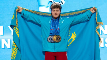 Фотография к новости: Ауыр атлетика: Ксения Прозорова Азия чемпионатының жеңімпазы атанды