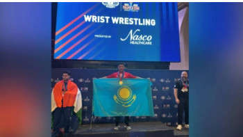 Фотография к новости: Қазақстан полицейі армрестлингтен халықаралық турнирде екі алтын алды
