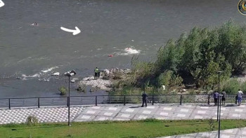 Фотография к новости: Өскеменде ана мен бала өзенге ағып кете жаздады