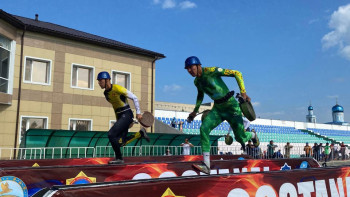 Фотография к новости: Қостанай облысында өрт-құтқару спортынан чемпионат өтіп жатыр