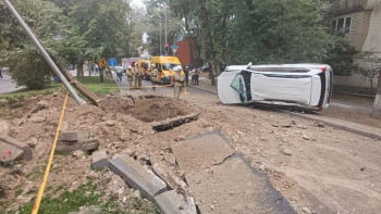 Фотография к новости: Алматыдағы газ құбырының жарылуына тұрғындар мердігерді айыптады