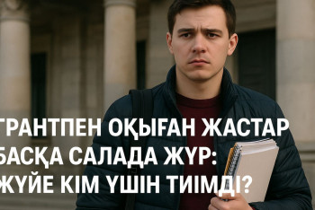 Фотография к новости: Грант бар, нәтиже жоқ: Жастар неге мамандығымен жұмыс істемейді?