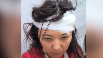 Фотография к новости: 8 минут ұрып-соққан: Қарағандыда медбике соққыға жығылды