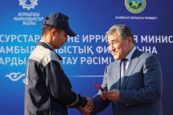 Жамбыл облысындағы «Қазсушар» мекемесіне 51 жаңа техника жеткізілді