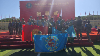 Фотография к новости: Ұландық сарбаз Қытайдағы жарыста үш дүркін жеңімпаз атанды