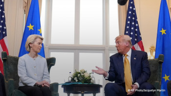 Фотография к новости: АҚШ пен Еуроодақ келісімге келді: сауда шиеленісіне нүкте қойыла ма?