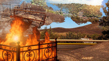 Фотография к новости: Алматыда Кеңсай-1 аумағындағы ірі өрт: зираттар өртенді ме?