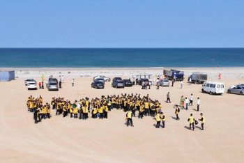 Фотография к новости: Ақтауда Каспий жағалауын тазарту бойынша жаппай сенбілік өтті