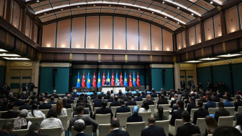 Фотография к новости: Тоқаев пен Ердоған халықаралық мәселелерге қатысты ортақ ұстанымдарын білдірді