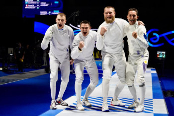 Фотография к новости: Семсерлесуден тарихи жеңіс: Қазақстан құрамасы әлем чемпионатында үздік үштікке енді